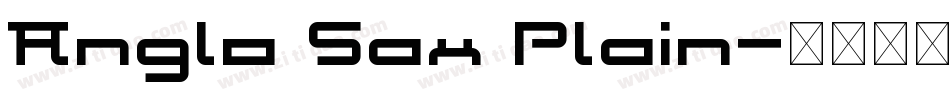 Anglo Sax Plain字体转换